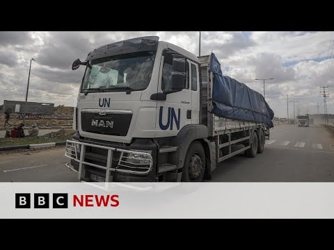 UN warns Gaza aid work at &#39;breaking point&#39; | BBC News