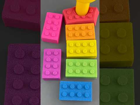 ASMR Lego Blocks Colors Sand