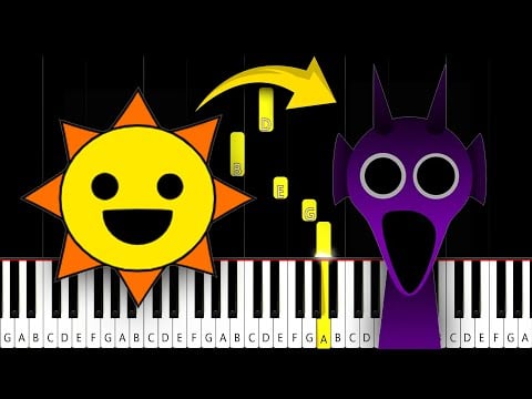 All Phase 1 plus Horror Phase Incredibox Sprunki Sounds - Piano Tutorial