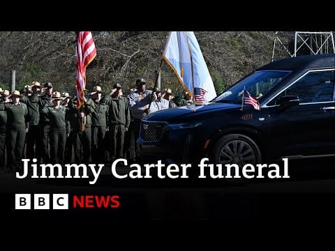 Jimmy Carter&#39;s US state funeral begins in Georgia | BBC News