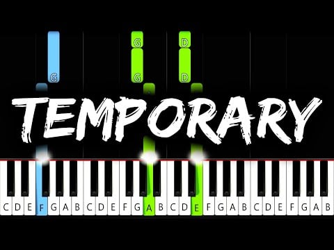 Eminem - Temporary (feat. Skylar Grey) - Piano Tutorial